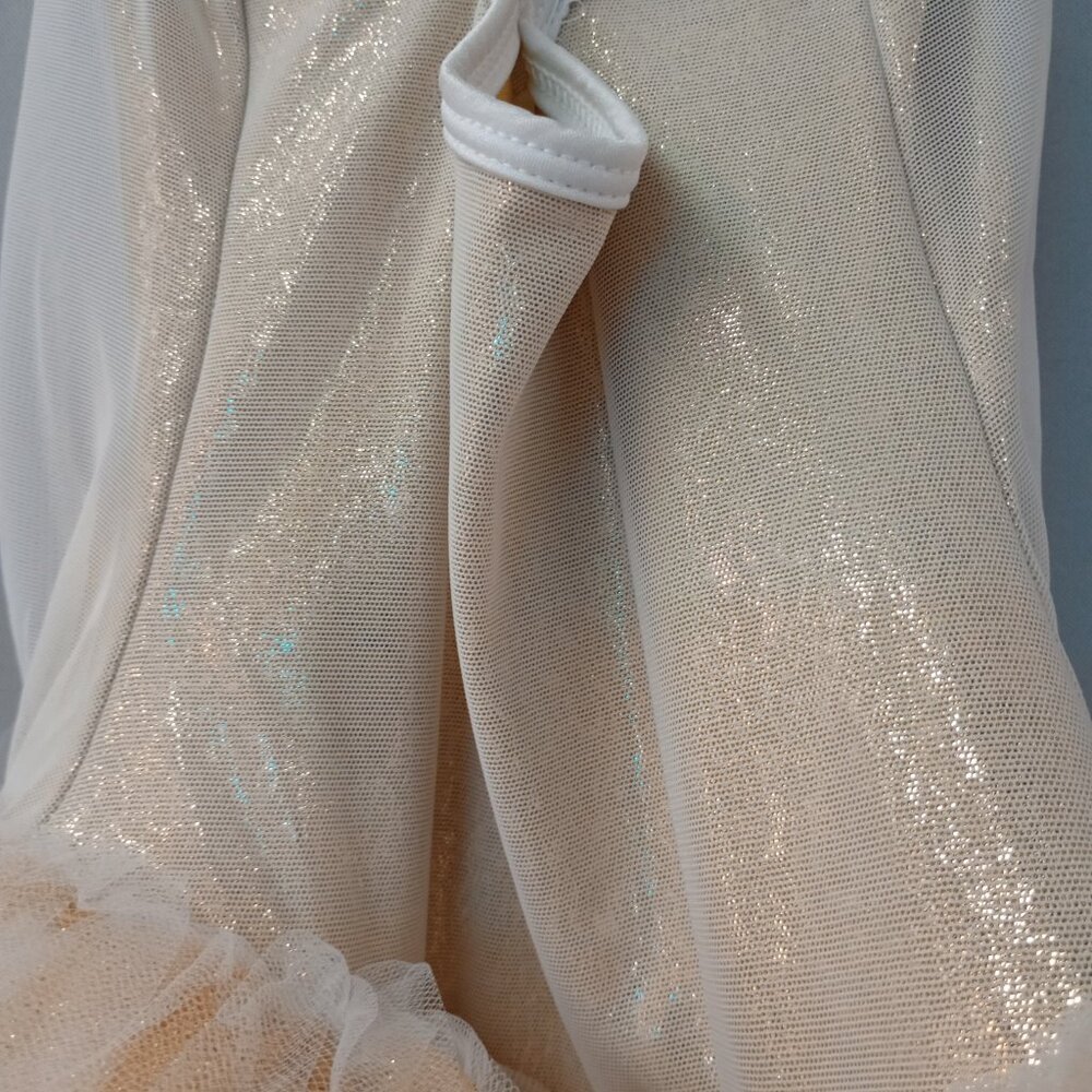 Curtain Call Dance Costume Style C501L Gold and White Tutu Size CME - Picture 6 of 9